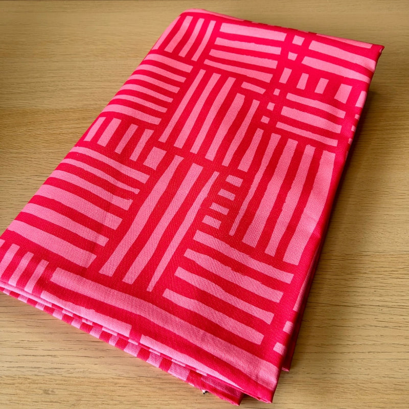 Abstract Grid COTTON CANVAS