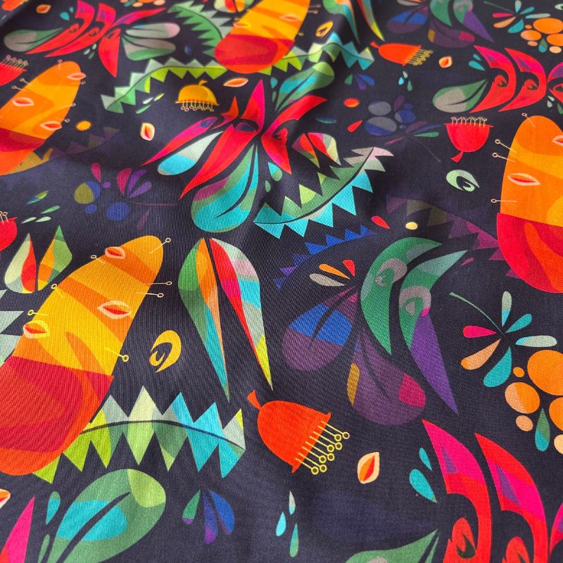 Midnight Wildflowers COTTON WOVEN