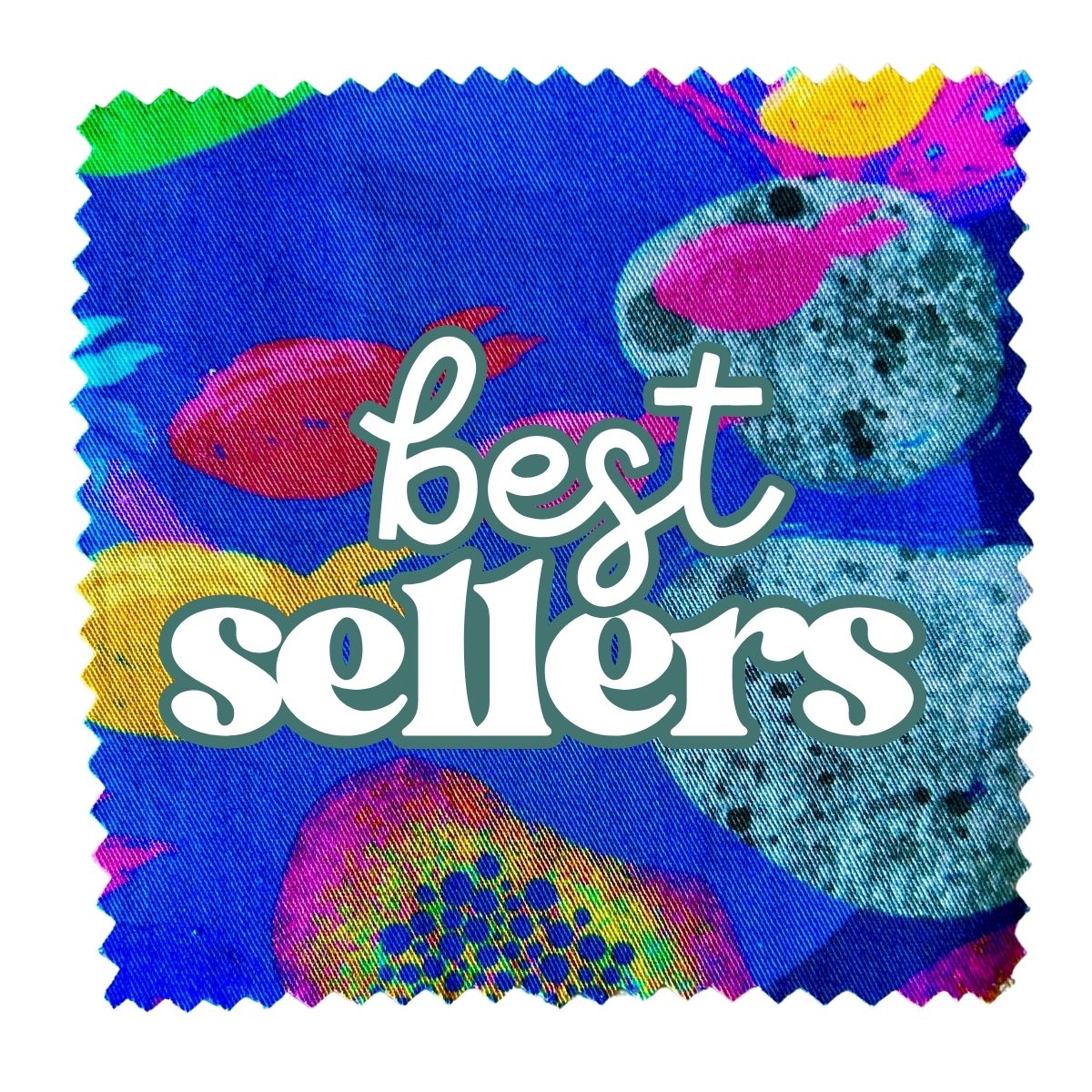 Marine ocean background with marine life, coral and plants. Text says Best Sellers