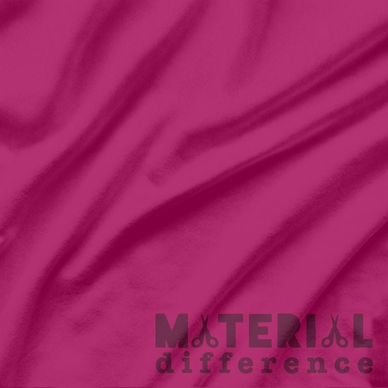 Cherry red fabric with 'Material Difference' logo