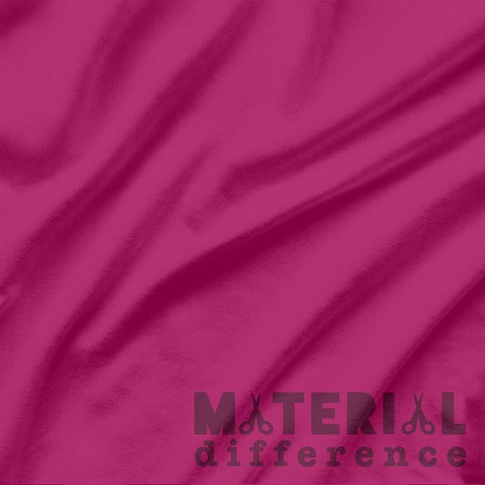 Cherry red fabric with 'Material Difference' logo
