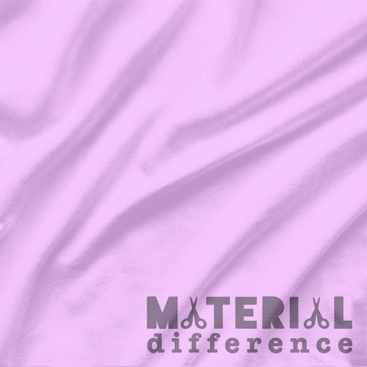 Purple fabric with 'Material Difference' logo