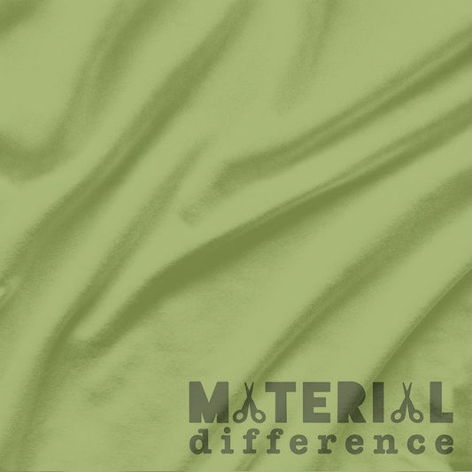 Green fabric with 'Material Difference' logo