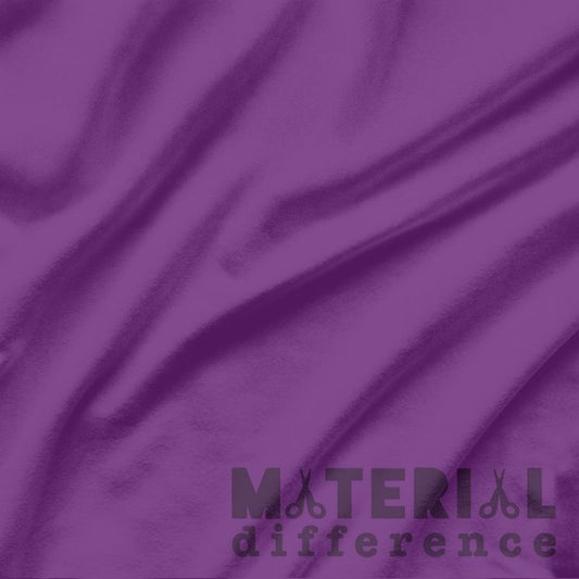 Purple fabric with 'Material Difference' logo overlay