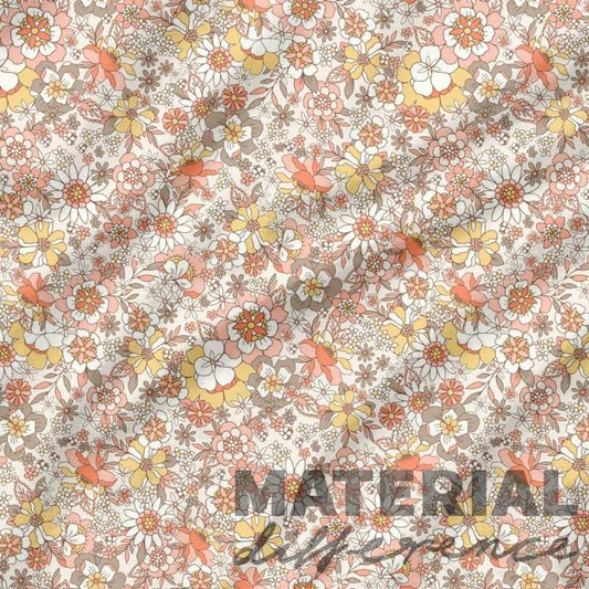 Floral patterned material with 'MATERIAL Difference' text overlay
