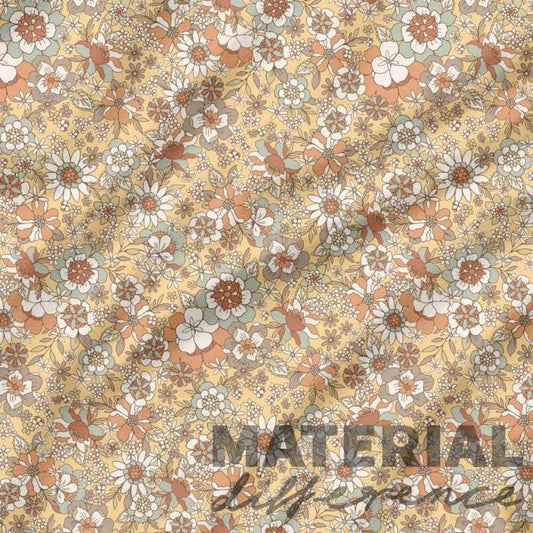 Floral patterned material with 'MATERIAL Difference' text overlay