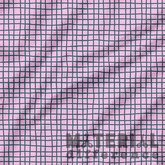 Grid pattern with pink and green colors and 'Materiel Difference' text.