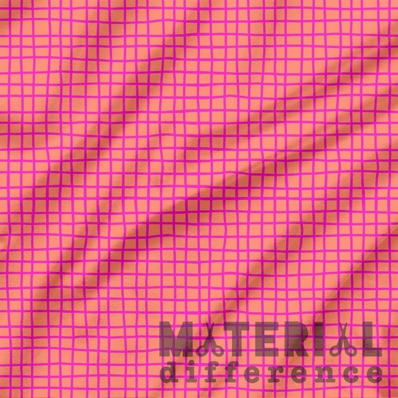 Pink grid pattern with 'Material Difference' text