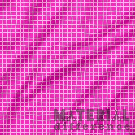 Pink grid pattern with 'Material Difference' text