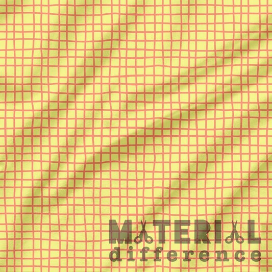 Grid pattern with 'Material Difference' branding