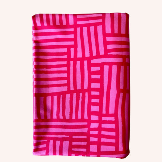 Abstract Grid COTTON WOVEN