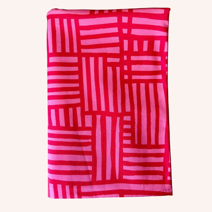 Abstract Grid COTTON CANVAS