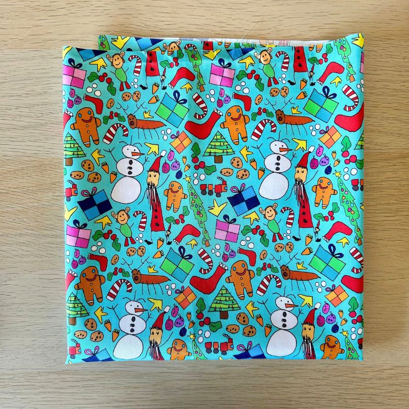Darcy's Christmas Turquoise COTTON WOVEN
