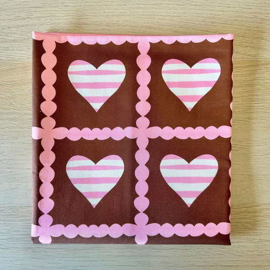 Gingerbread Hearts COTTON WOVEN