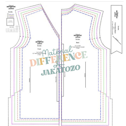 Unisex Scrubs Digital Sewing Pattern