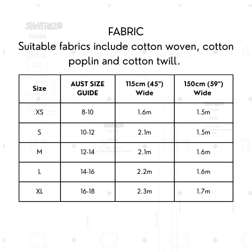 Unisex Scrubs Digital Sewing Pattern